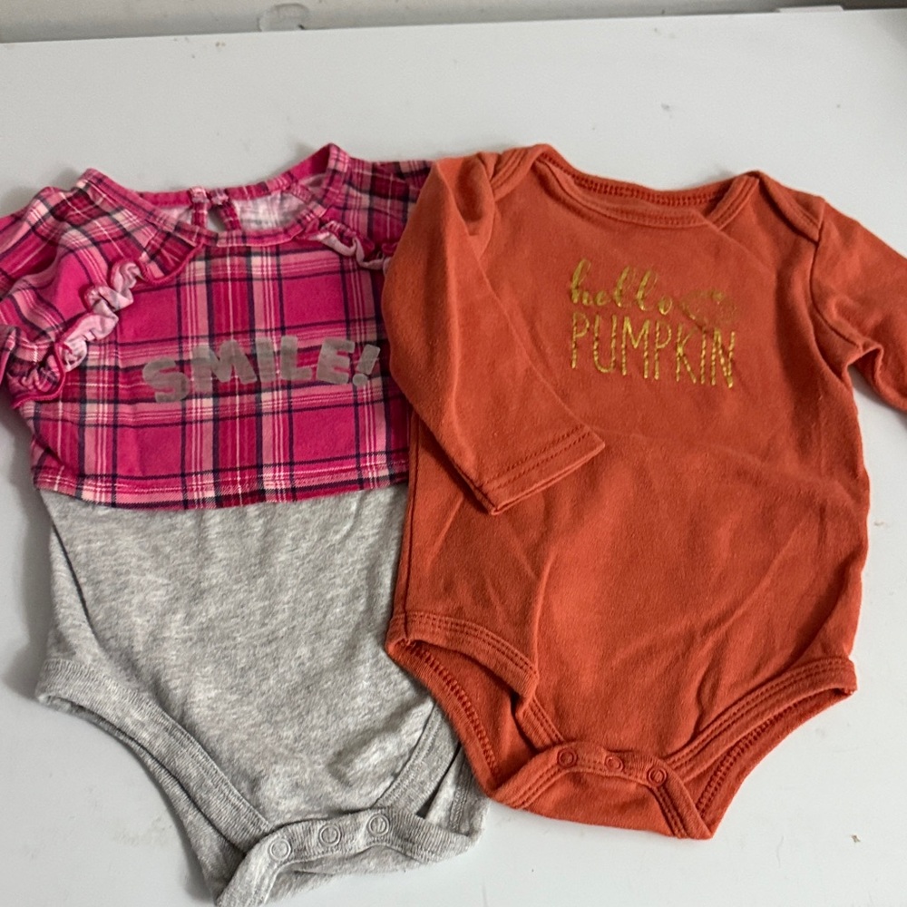 Pink and Orange Kids One Pieces Set